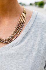 The Beautiful Layers Necklace-Black Diamond