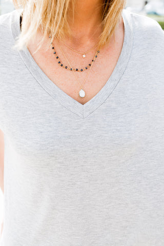 The Layered to Perfection Necklace- Gold/Netural
