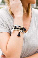 Fringe Benefits Beaded Layer Bracelet