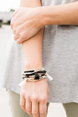 Fringe Benefits Beaded Layer Bracelet