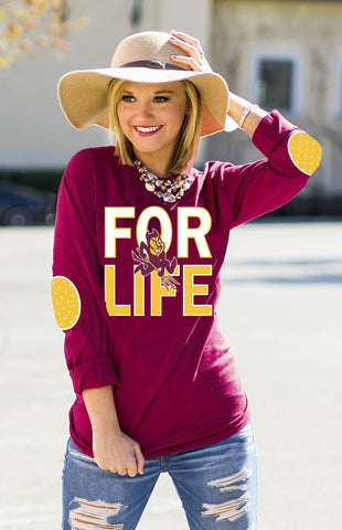 Arizona "Fan for Life" Elbow Patch Tee