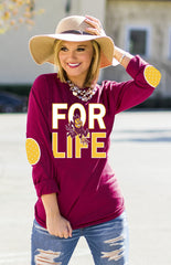 Arizona "Fan for Life" Elbow Patch Tee