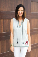 Alabama Crimson Tide In the Details Embroidered Tank