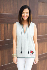 Louisville Cardinals In the Details Embroidered Tank