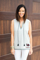 South Carolina Gamecocks In the Details Embroidered Tank