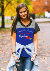 Kansas Jayhawks "Touchdown To A Tee" Football Tee
