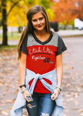 Utah Utes "Touchdown To A Tee" Football Tee