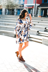 The Floral Statement Swing Dress