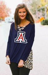 Arizona Leopard Back Tunic Top