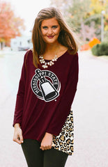 Mississippi State Leopard back Tunic Top