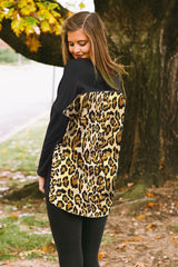 San Antonio Spurs Leopard Back Tunic Top