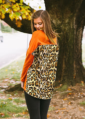 Oklahoma State Leopard Back Tunic Top