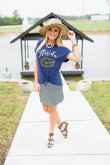 Florida Gators Knot So Basic Cuff Tee