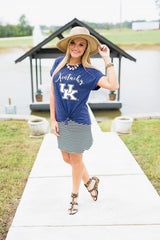 Kentucky Wildcats Knot So Basic Cuff Tee
