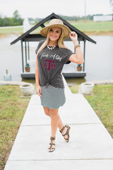 Texas A&M Aggies Knot So Basic Cuff Tee