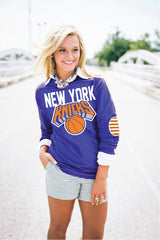 New York Knicks Elbow Patch Tee