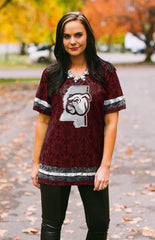 Mississippi State "Lace to the Finish" Lace Jersey