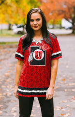 Utah "Lace to the Finish" Lace Jersey