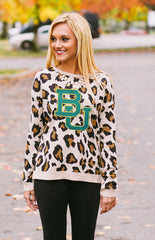 Baylor Leopard Sweater