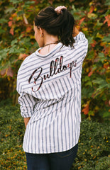 Mississippi State Bulldogs "I'll Be Back" Oversized Boyfriend Button Up