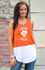 Oklahoma State Cowboys Open Back Tank