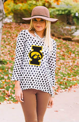 Iowa "Style Spotted" Polka Dot Sweater
