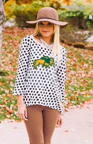 North Dakota State "Style Spotted" Polka Dot Sweater