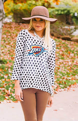 OKC Thunder "Style Spotted" Polka Dot Sweater