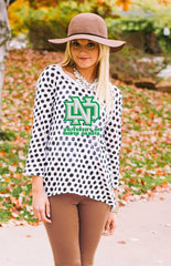 North Dakota "Style Spotted" Polka Dot Sweater