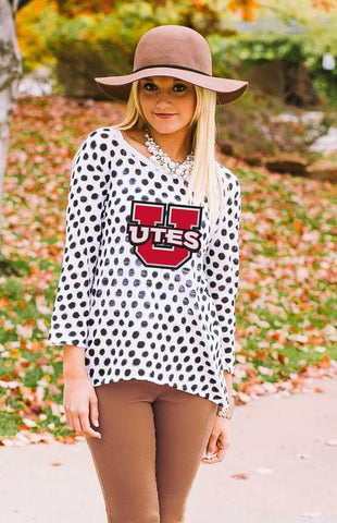 Utah "Style Spotted" Polka Dot Sweater