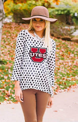 Utah "Style Spotted" Polka Dot Sweater