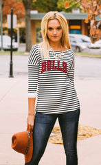 Chicago Bulls "Show Your Stripes" Side Button Top