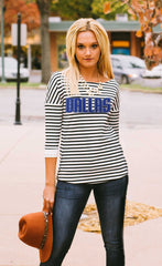 Dallas Mavericks "Show Your Stripes" Side Button Top