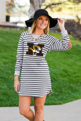 Missouri "Take it Easy" Stripe French Terry Tunic