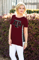 Texas A&M Aggies Herringbone Side Split Tee