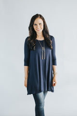 The Get Loose Tunic- Navy
