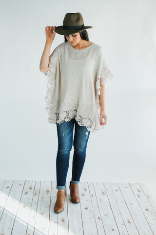 The Lace Trim Poncho