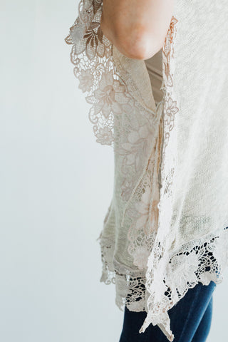 The Lace Trim Poncho