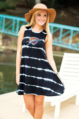 Oklahoma City Thunder Going Places Tie Dye Tunic Tank Dress