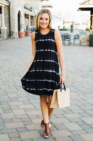 Going Places Tie Dye Tunic Tank Dress