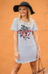 Alabama Crimson Tide Stripe Tunic Dress