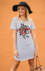 Virginia Tech Hokies Stripe Tunic Dress