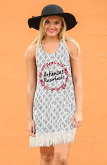 Arkansas Razorbacks Fringe Tunic Tank