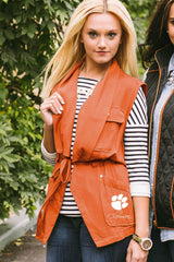 Clemson "Dressed to Impress" Drawstring Utility Vest