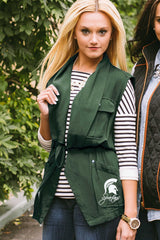 Michigan State "Dressed to Impress" Drawstring Utility Vest