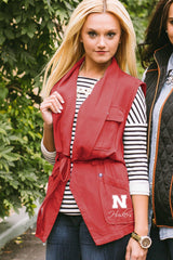 Nebraska "Dressed to Impress" Drawstring Utility Vest