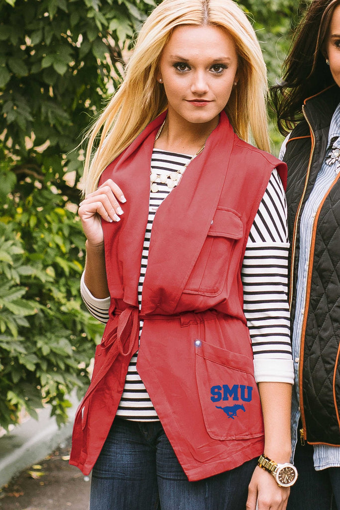SMU "Dressed to Impress" Drawstring Utility Vest