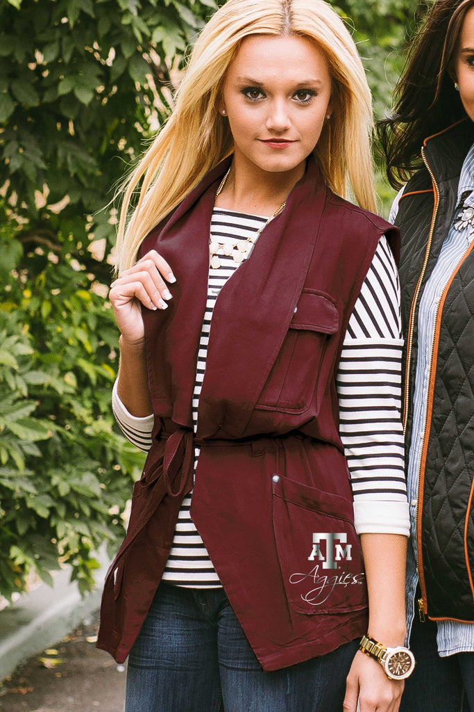 Texas A&M "Dressed to Impress" Drawstring Utility Vest