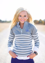 Kentucky Wildcats Lurex Stripe Quarter Zip Top