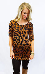 Leopard Half Sleeve Tee